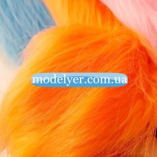 Ткань Мех длинноворсовый (оранжевый)